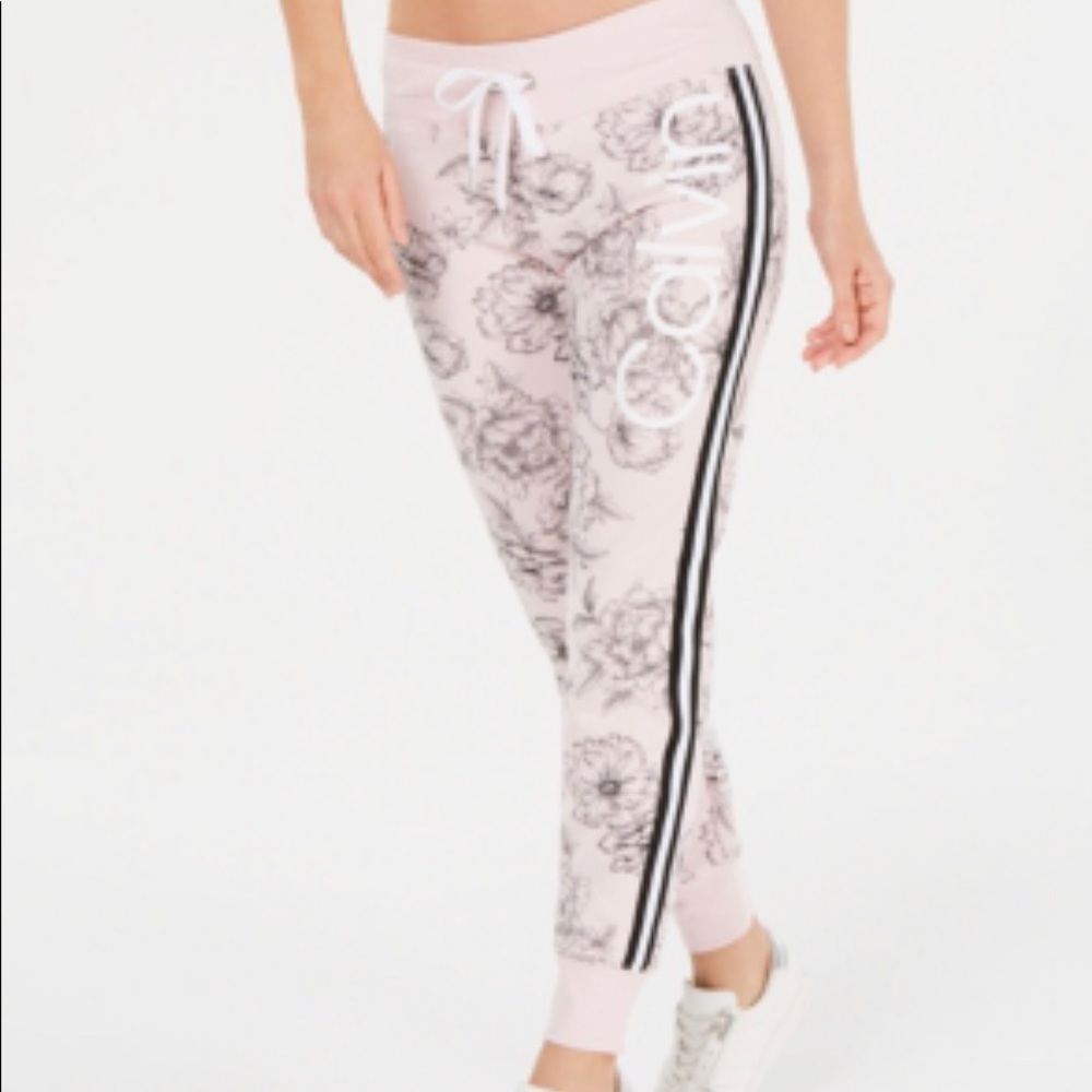 Calvin Klein pink floral lounge pants